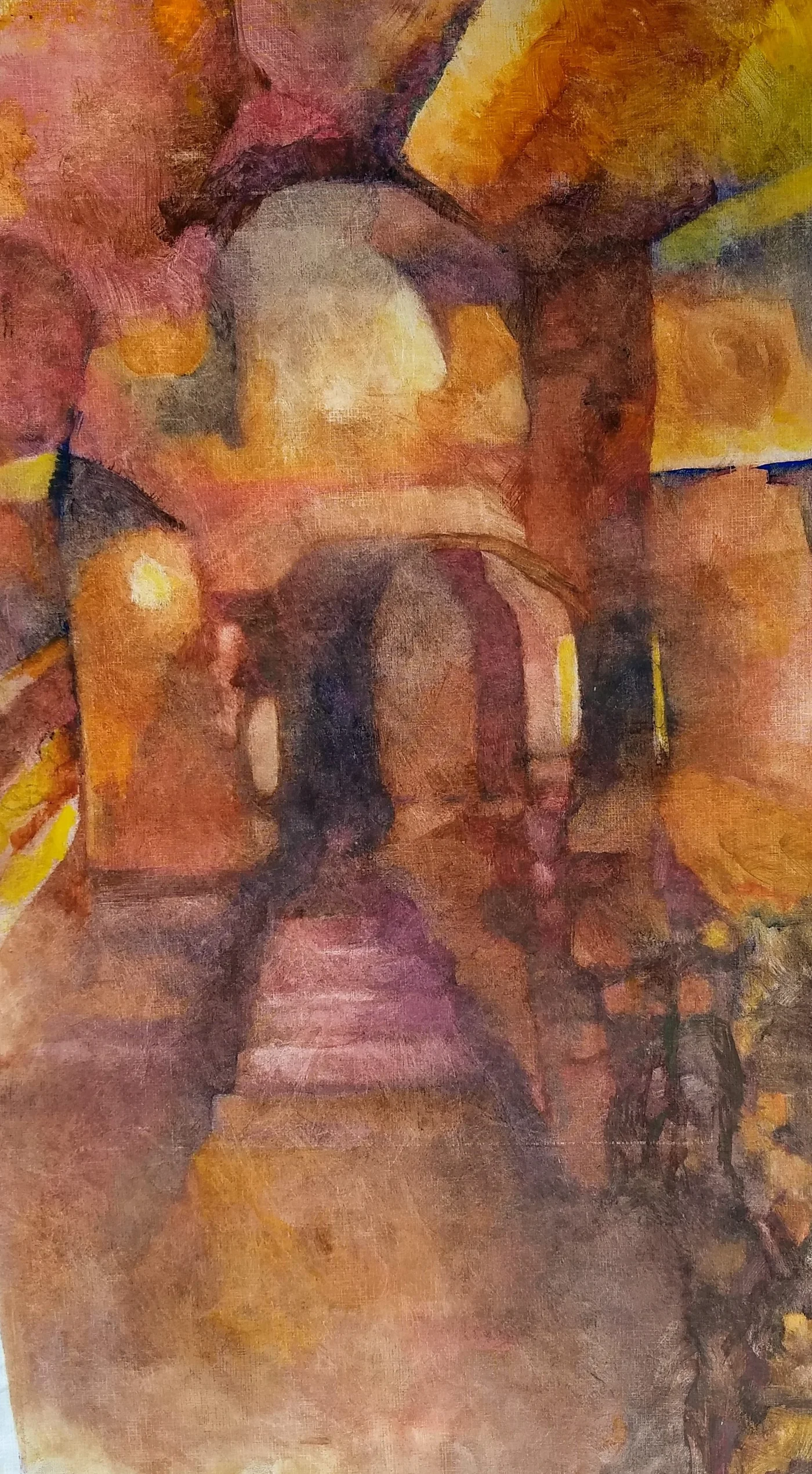 Arches in Earthtones — Watercolor on Tyvek